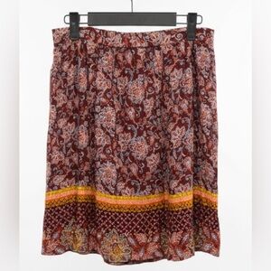 Xhilaration Mini Skirt Y2K Vintage Multicolor Floral Size Large eclectic NWT